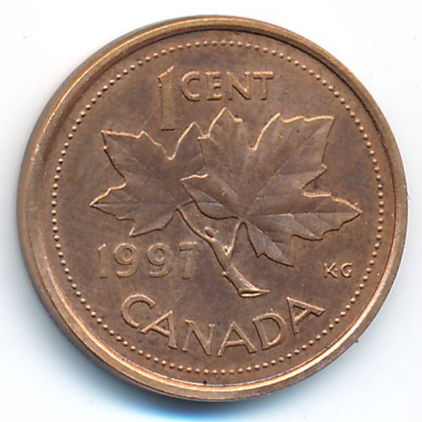 Канада, 1 цент (1997 г.)