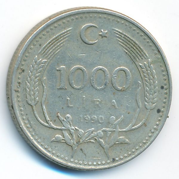 Турция, 1000 лир (1990 г.)