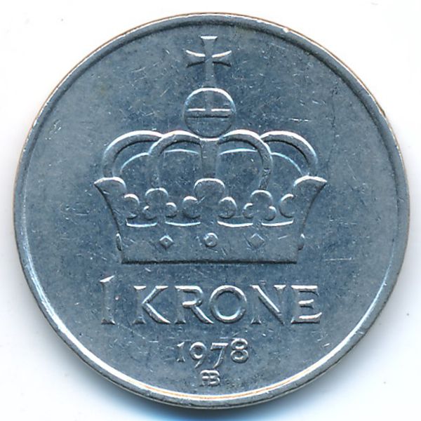 Норвегия, 1 крона (1978 г.)