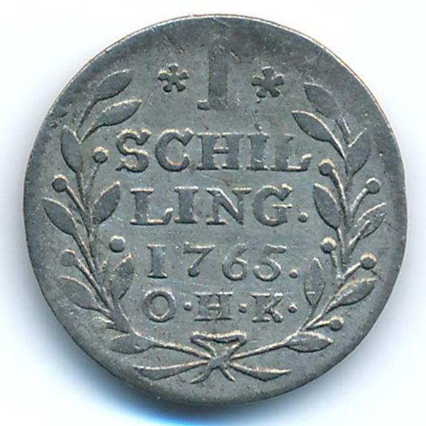 Гамбург, 1 шиллинг (1765 г.)