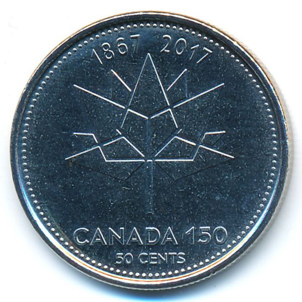 Канада, 50 центов (2017 г.)