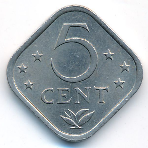 Антильские острова, 5 центов (1971 г.)