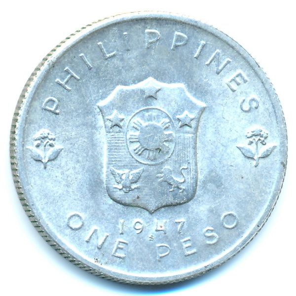 Филиппины, 1 песо (1947 г.)