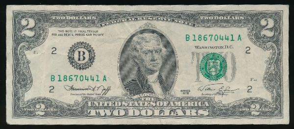 США, 2 доллара (1976 г.)