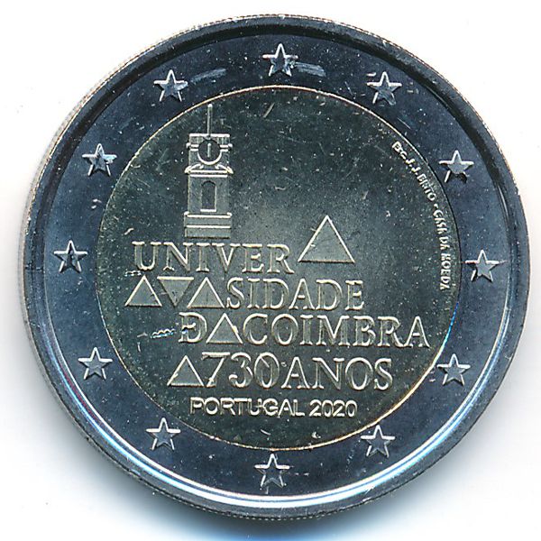 Португалия, 2 евро (2020 г.)