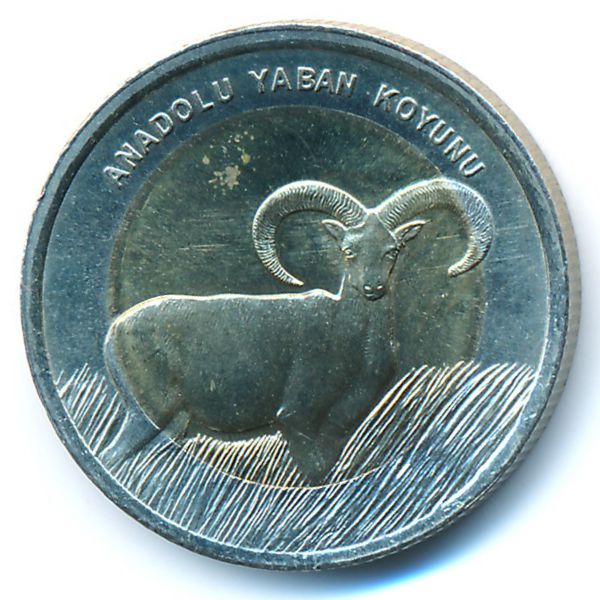 Турция, 1 лира (2015 г.)