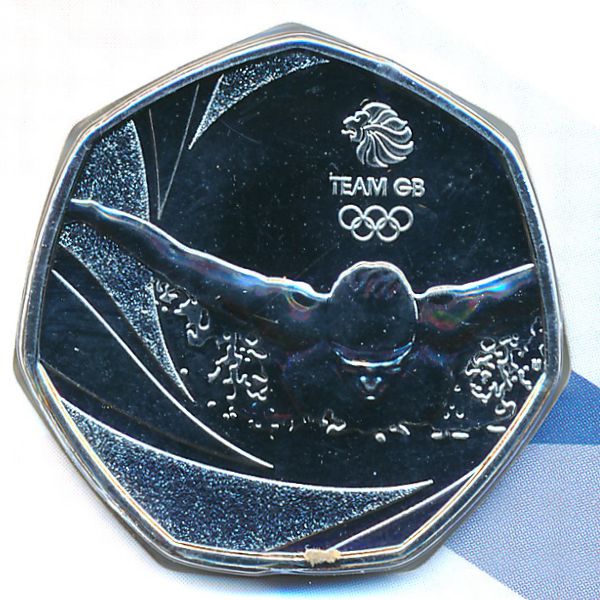 Великобритания, 50 пенсов (2016 г.)