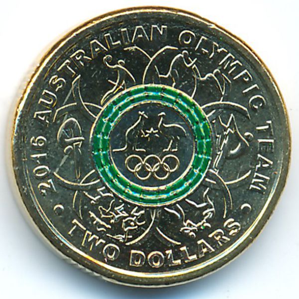 Австралия, 2 доллара (2016 г.)