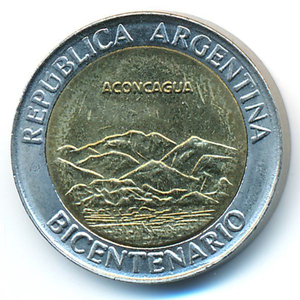 Аргентина, 1 песо (2010 г.)