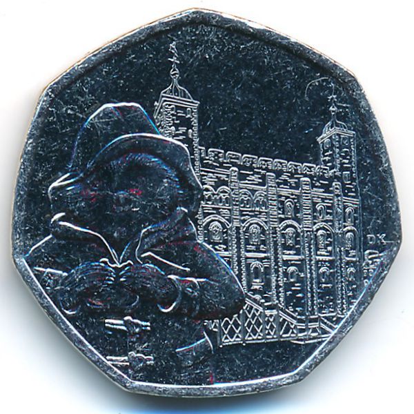 Великобритания, 50 пенсов (2019 г.)