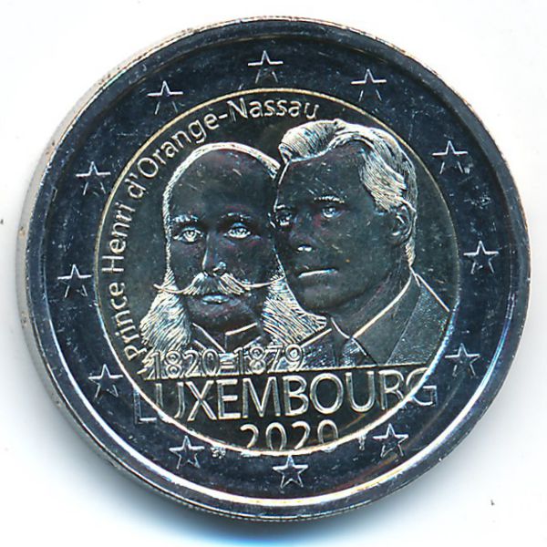 Люксембург, 2 евро (2020 г.)