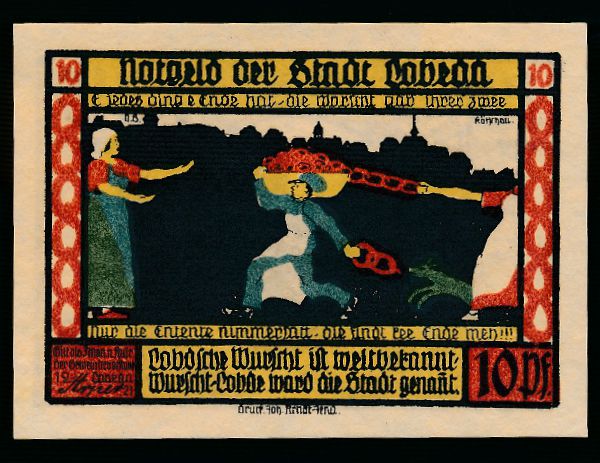 Нотгельды Германии, 10 пфеннигов