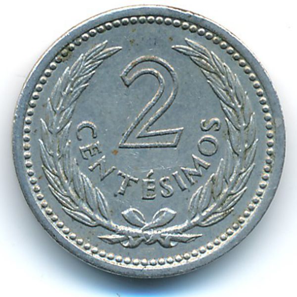 Уругвай, 2 сентесимо (1953 г.)