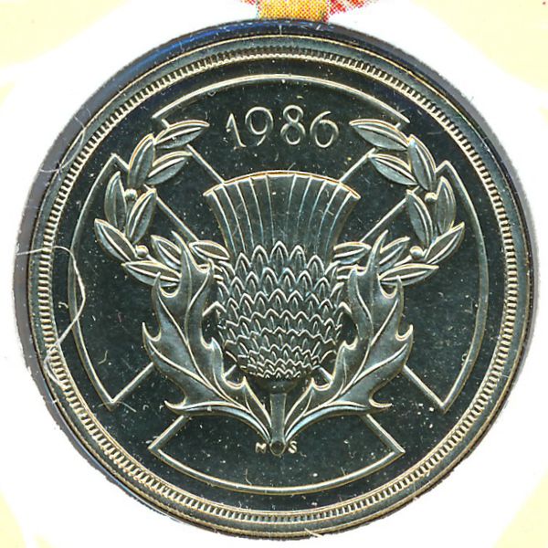 Великобритания, 2 фунта (1986 г.)
