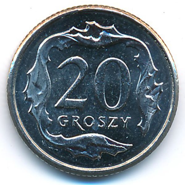Польша, 20 грошей (2014 г.)