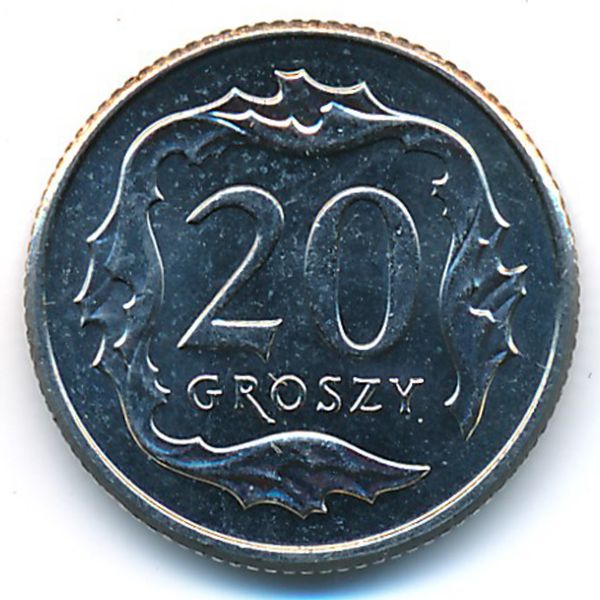 Польша, 20 грошей (2014 г.)