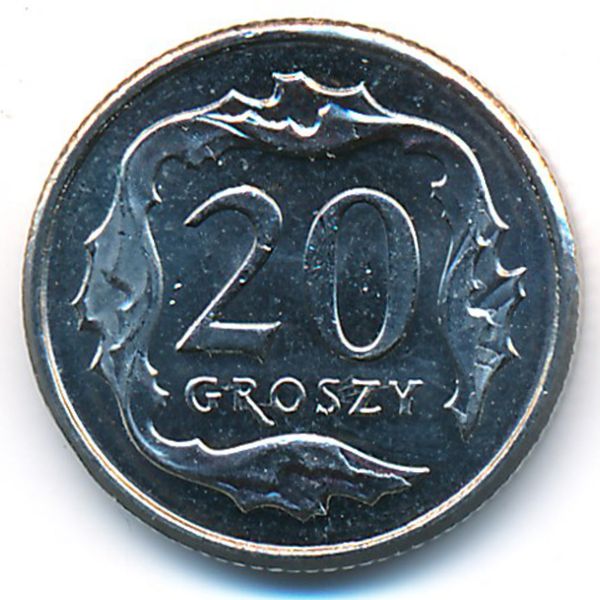 Польша, 20 грошей (2014 г.)