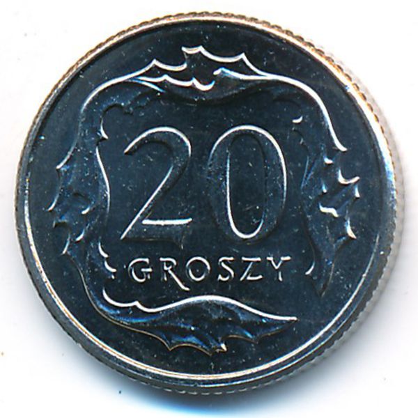 Польша, 20 грошей (2014 г.)