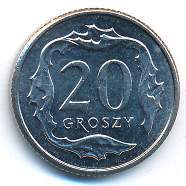 Польша, 20 грошей (2014 г.)