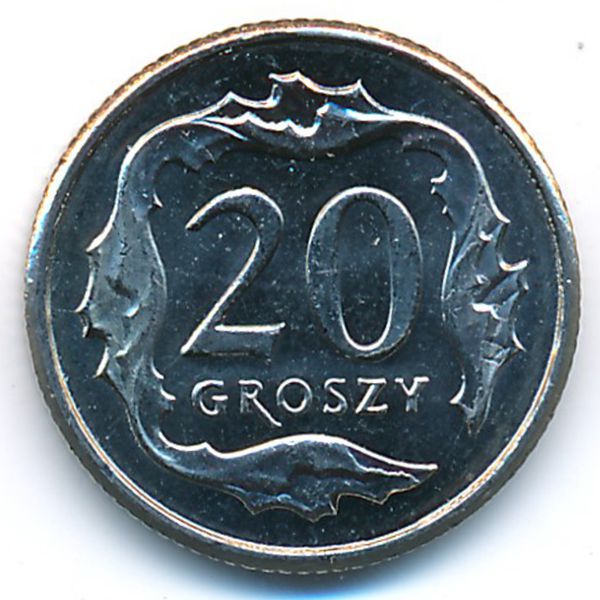 Польша, 20 грошей (2014 г.)