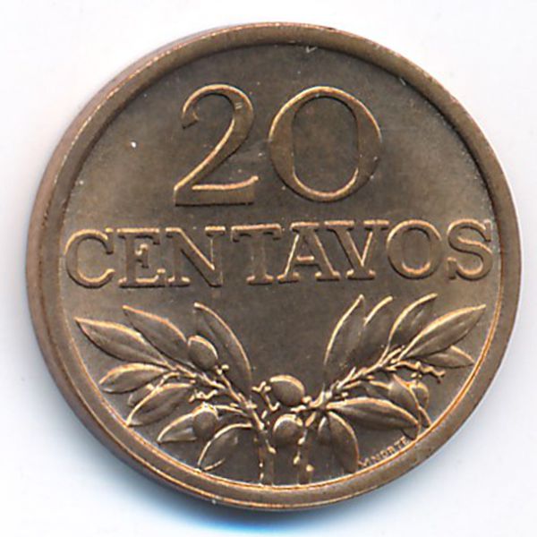 Португалия, 20 сентаво (1970 г.)