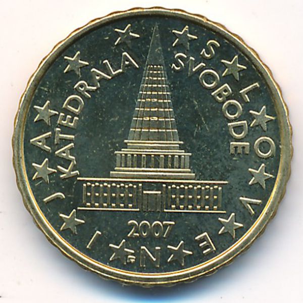 Словения, 10 евроцентов (2007 г.)