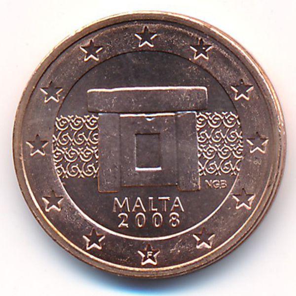 Мальта, 2 евроцента (2008 г.)
