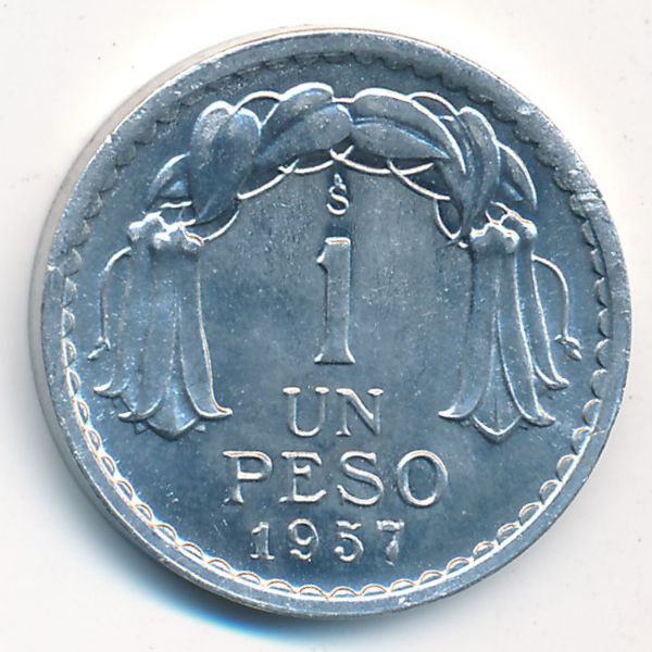 Чили, 1 песо (1957 г.)