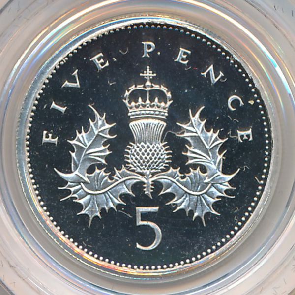 Великобритания, 5 пенсов (1990 г.)