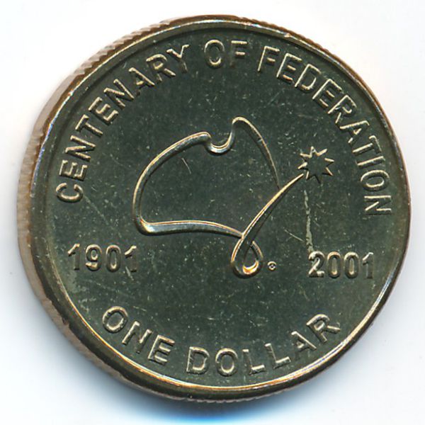 Австралия, 1 доллар (2001 г.)