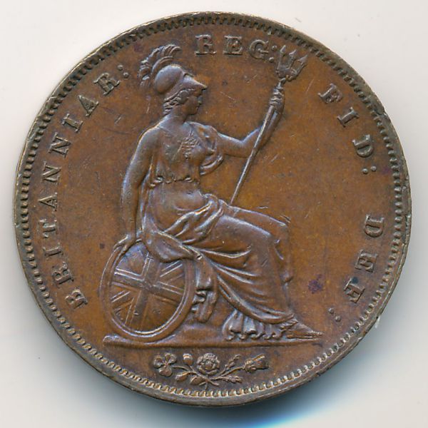 Великобритания, 1 пенни (1853 г.)