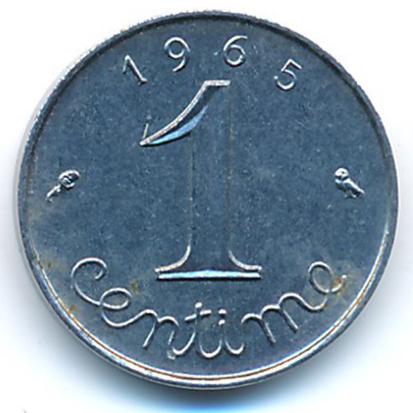 Франция, 1 сентим (1965 г.)