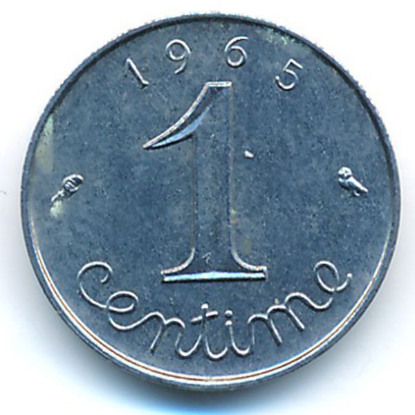 Франция, 1 сентим (1965 г.)