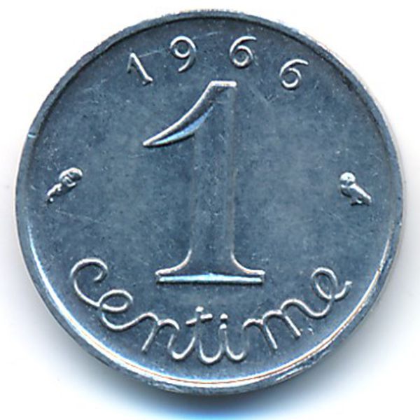 Франция, 1 сентим (1966 г.)