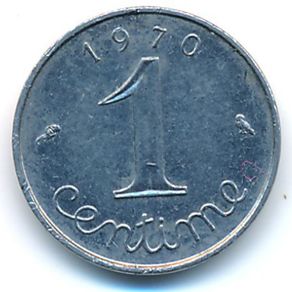 Франция, 1 сентим (1970 г.)