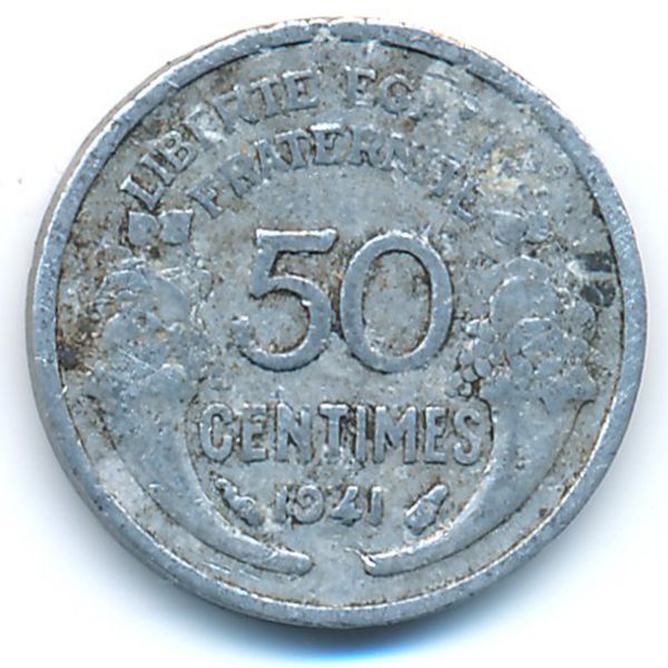 Франция, 50 сентим (1941 г.)