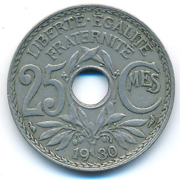 Франция, 25 сентим (1930 г.)