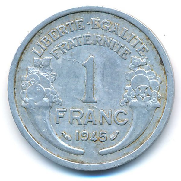 Франция, 1 франк (1945 г.)