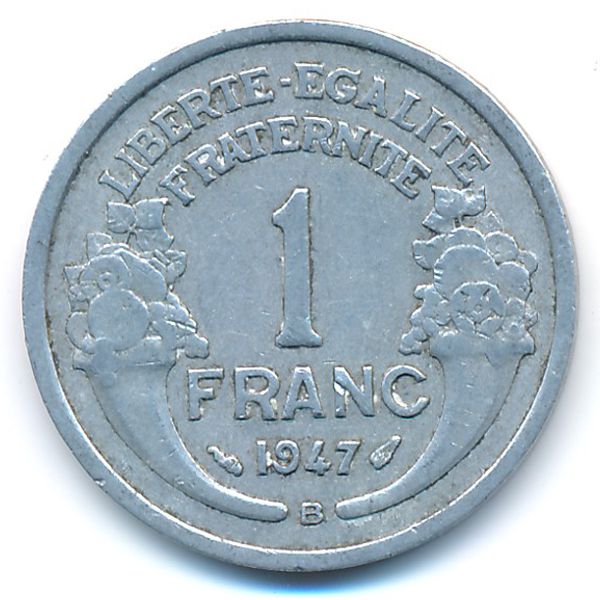 Франция, 1 франк (1947 г.)