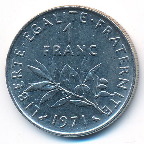 Франция, 1 франк (1971 г.)