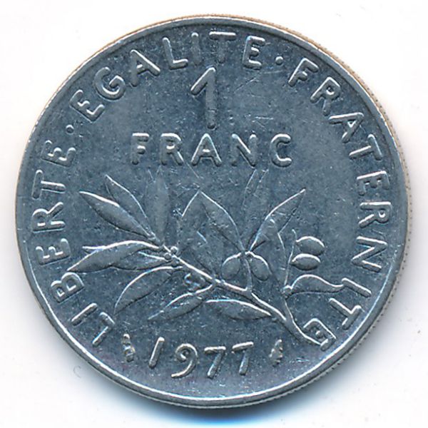 Франция, 1 франк (1977 г.)