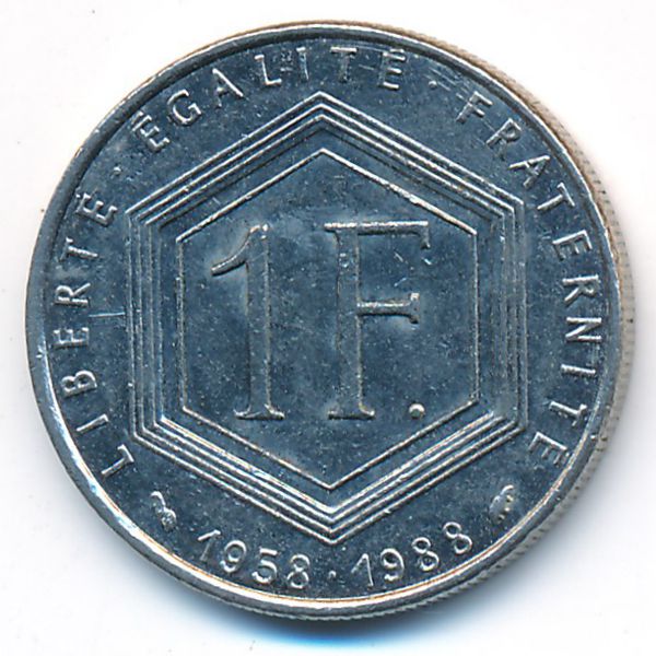 Франция, 1 франк (1988 г.)