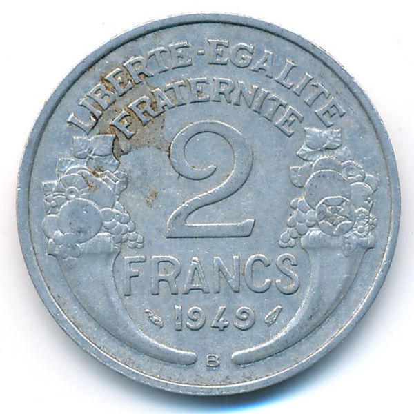 Франция, 2 франка (1949 г.)