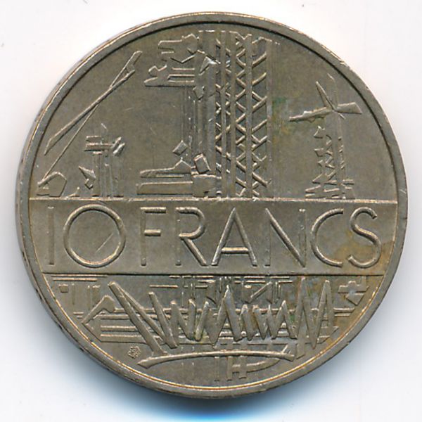 Франция, 10 франков (1975 г.)