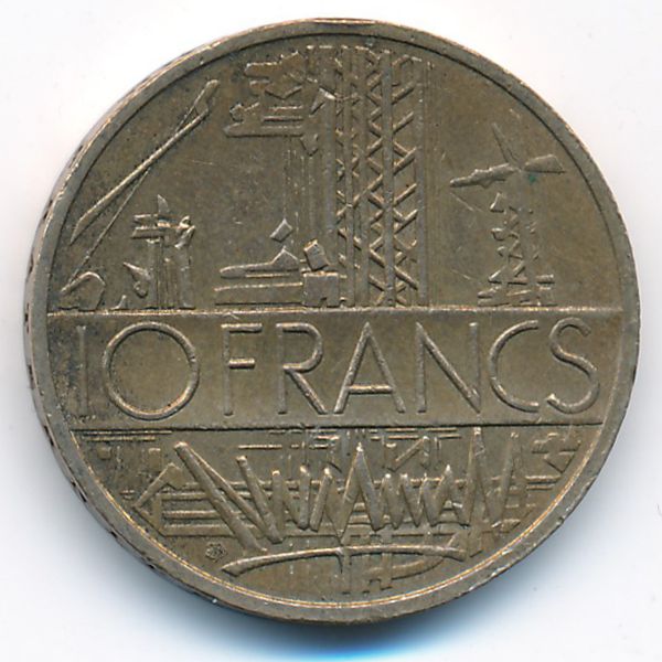 Франция, 10 франков (1980 г.)