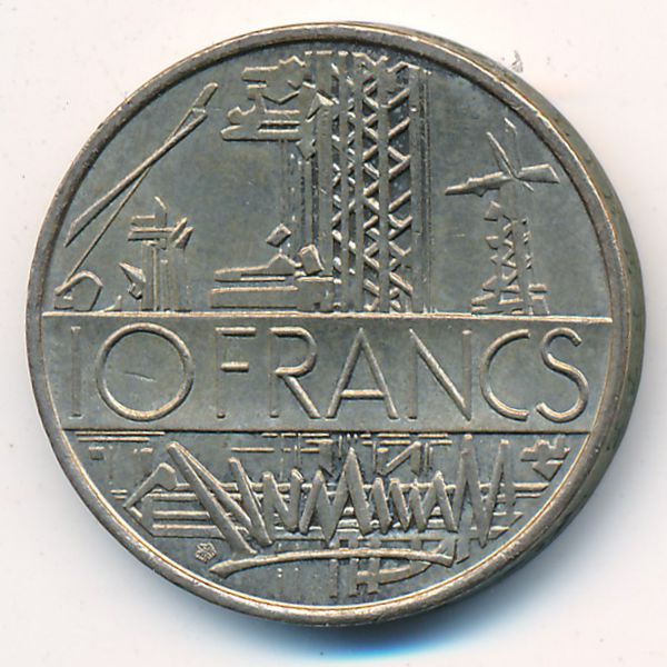 Франция, 10 франков (1987 г.)