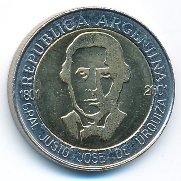 Аргентина, 1 песо (2001 г.)