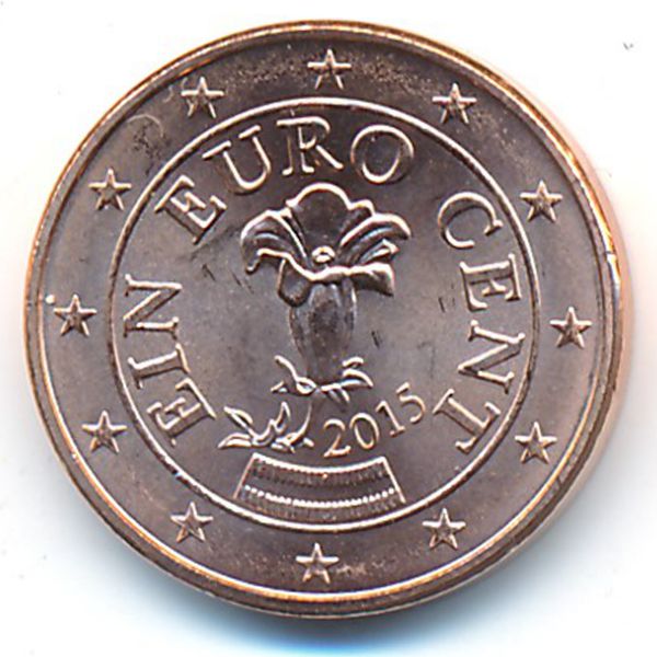 Австрия, 1 евроцент (2015 г.)
