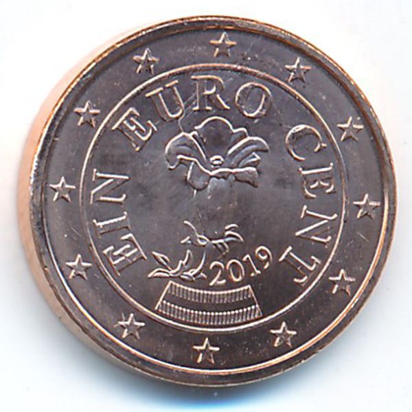 Австрия, 1 евроцент (2019 г.)