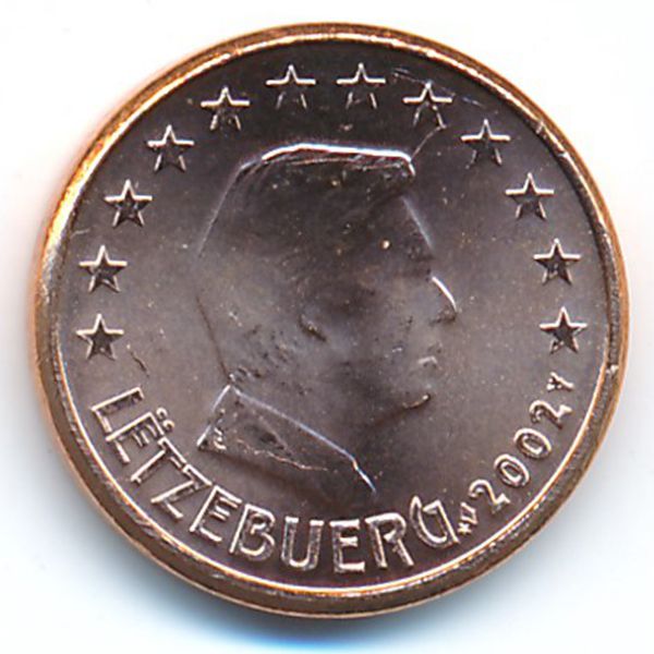 Люксембург, 1 евроцент (2002 г.)